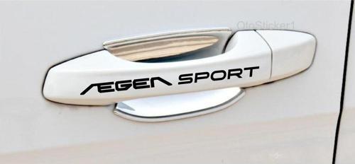 Fiat Egea Sport İçin Uyumlu Aksesuar Kapı Kolu Sticker Set 8 Adet 10 x 1,5 Cm