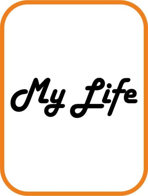 My Life - Benim Hayatım Oto Motor Sticker Siyah 20*7 Cm