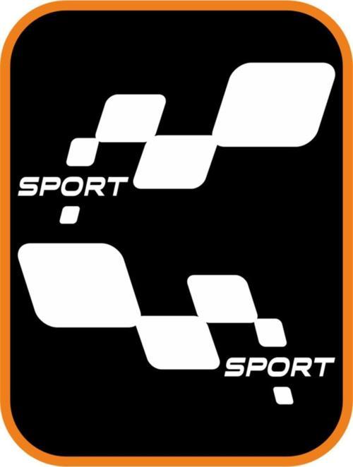 Sport Damalı Oto Sticker Beyaz 30*16 Cm Miss Shop miss-774