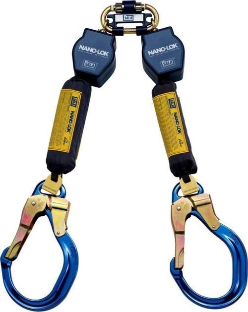 DBI SALA Nano-Lok Çift Kollu Geri Sarımlı Düşüş Durdurucu 1,8 M 3101473 -  İş Güvenliği Yüksekten Düşüş Önleyici