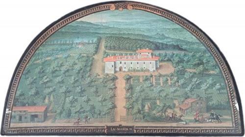Giusto Utes Villa La Magia Lunette Tablo 59,5x34cm