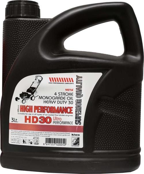 4T Yağ, Dört  Zamanlı Çim Biçme Motor HD30 3 lt