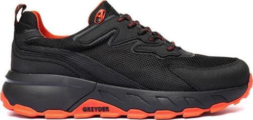 Erkek Siyah Kırmızı Deri Su Geçirmez Outdoor Ayakkabı 3K1Ga16345