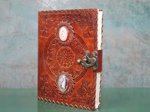 Taşlı Deri Defter