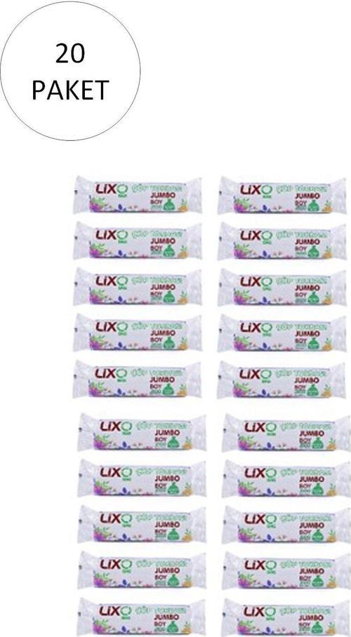 J-500 Jumbo Boy Çöp Torbası 80 x 110 cm 10 Lu Rulo x 20 Paket = 200 Adet (Siyah) - SGM2412-2932