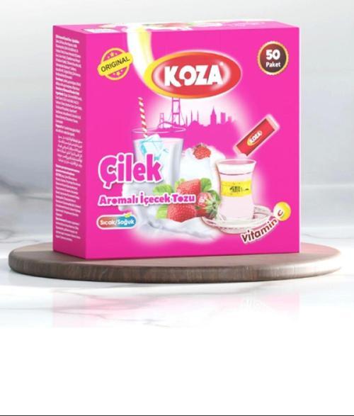 Koza Tek Içimlik Çilek Aromalı Toz Içecek 50'li