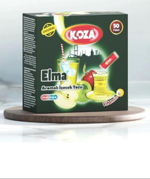 Koza Tek İçimlik Elma Aromalı Toz İçecek 50'li