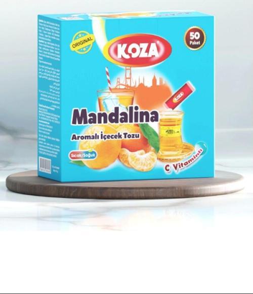 Koza Tek İçimlik Mandalina Aromalı Toz İçecek 50'li