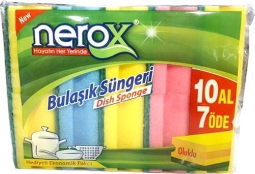 Nerox Bulaşık Süngeri Oluklu 10'Lu Royaleks-NRX-F550