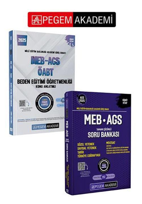 PEGEM AKADEMİ 2025 MEB-AGS-ÖABT Beden Eğitimi Öğretmenliği Konu Anlatımlı  +  2025 MEB-AGS Soru Bank