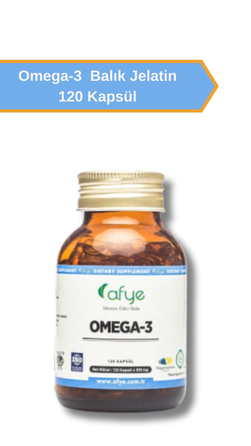 Omega 3   120 Balık Jelatin kapsül