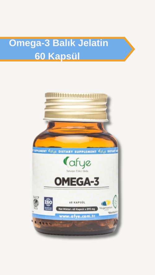 Omega 3 Balık jelatin  60 kapsül