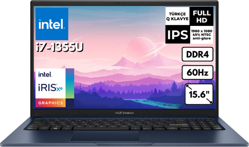 Vivobook 15 i7-1355U 12GB 512GB SSD 15.6" FHD Freedos X1504VA-NJ1499