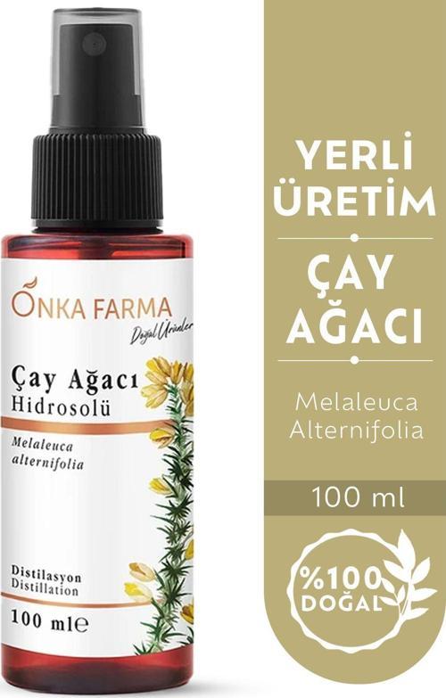 Onka Farma Çay Ağacı Suyu / Hidrosolü Tonik Yağı Alınmamış Doğal İçerik 100 Ml
