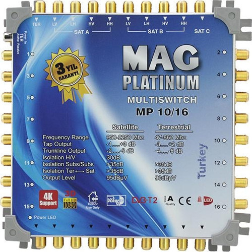 10*16 SONLU UYDU SANTRALİ MAG PLATINUM