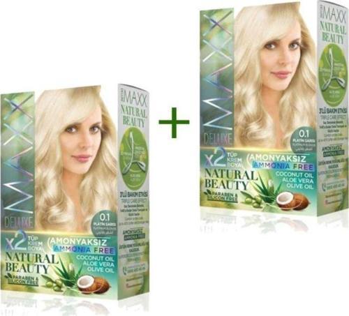 Mbb E-Ticaret 2 Paket Natural Beauty Amonyaksız Saç Boyası 0.1 Platin Sarısı