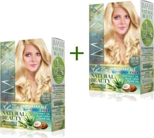 Mbb E-Ticaret 2 Paket Natural Beauty Amonyaksız Saç Boyası 10.0 Açık Sarı