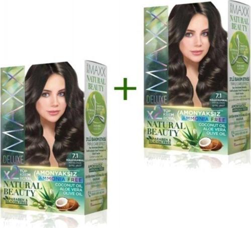 Mbb E-Ticaret 2 Paket Natural Beauty Amonyaksız Saç Boyası 7.1 Küllü Kumral