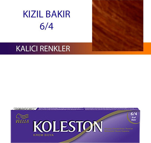 Mbb E-Ticaret Single Tüp Boya Saç Boyası Kızıl Bakır 6/4