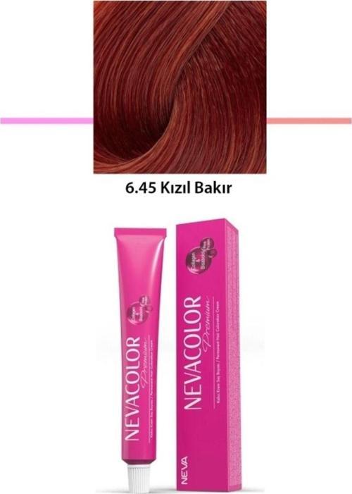 Mbb E-Ticaret Premium 6.45 Kızıl Bakır - Kalıcı Krem Saç Boyası 2 X 50 G Tüp