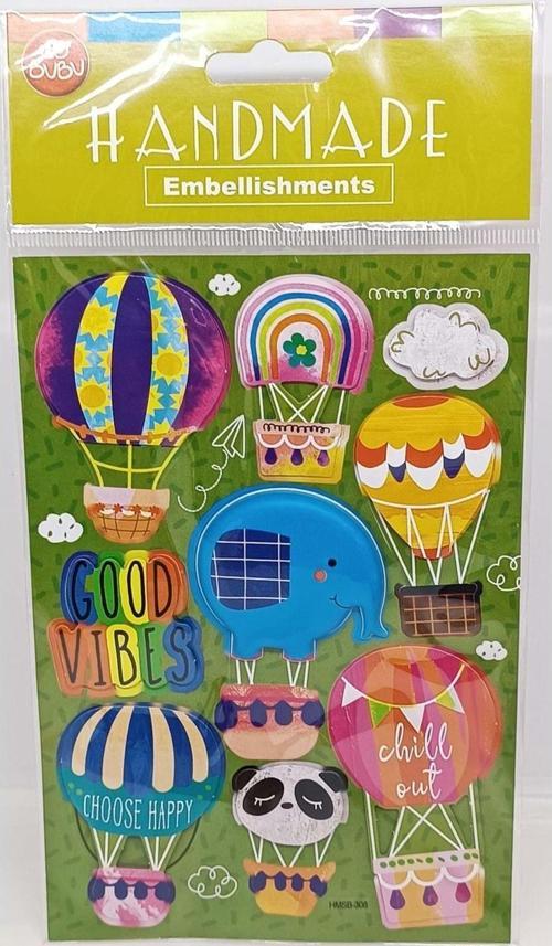 Handmade Stickers Balonlar 12,5X23,5 Hmsb-308