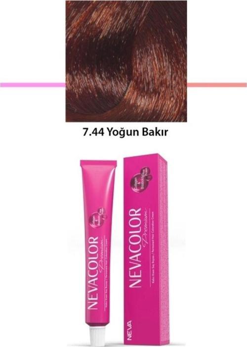 Mbb E-Ticaret Premium 7.44 Yoğun Bakır - Kalıcı Krem Saç Boyası 2 X 50 G Tüp