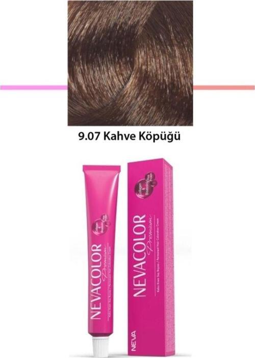 Mbb E-Ticaret Premium 9.07 Kahve Köpüğü - Kalıcı Krem Saç Boyası 2 X 50 G Tüp