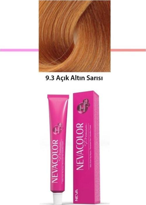 Mbb E-Ticaret Premium 9.3 Açık Altın Sarısı - Kalıcı Krem Saç Boyası 2 X 50 G Tüp
