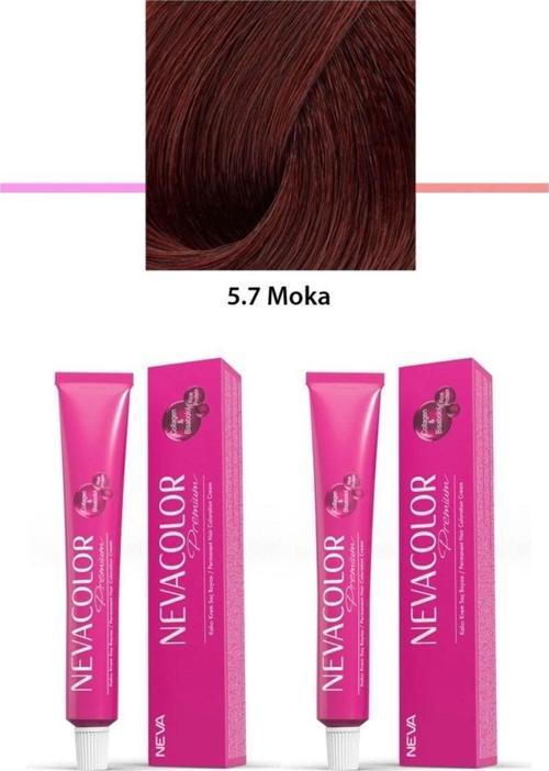 Mbb E-Ticaret 2 Li Set Premium 5.7 Moka - Kalıcı Krem Saç Boyası 2 X 50 G Tüp