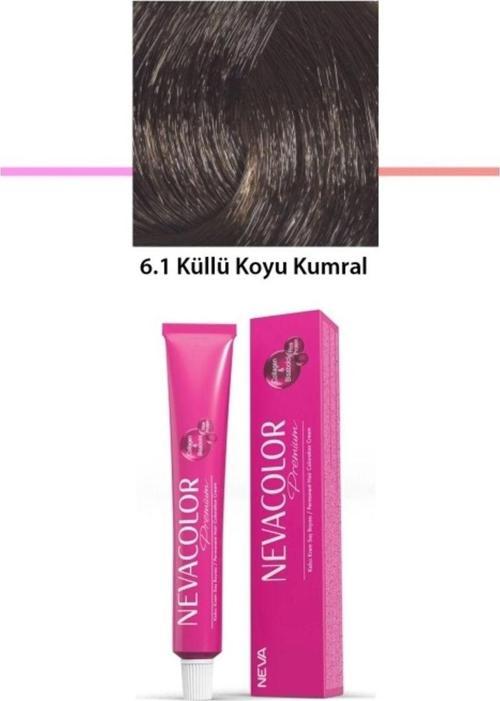 Mbb E-Ticaret Premium 6.1 Küllü Koyu Kumral - Kalıcı Krem Saç Boyası 2 X 50 G Tüp