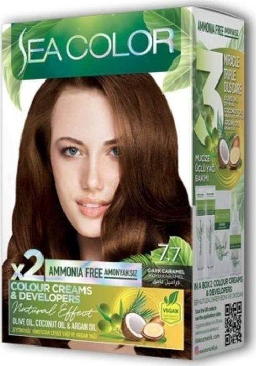 Mbb E-Ticaret 2 Tüp Krem Saç Boyası Seti Koyu Karamel No:7.7