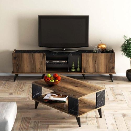 Set 1330 - 2024 Elegante Tv Üitesi City Orta Sehpa Takımı Lidya - Bendır