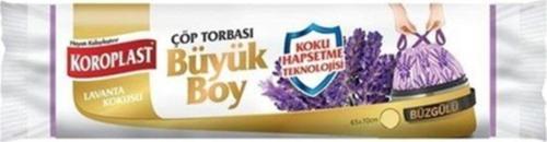 Büzgülü Çöp Torbası Büyükboy 10'Lu Paket-25'Li (Lavanta)