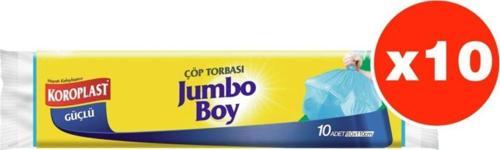 Güçlü Jumbo Boy 10Lu Çöp Torbası X 10 Paket (80*110 Cm)