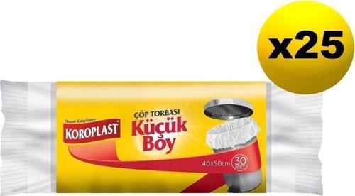 Güçlü Küçük Boy 30 Lu Çöp Torbası X 25 Paket
