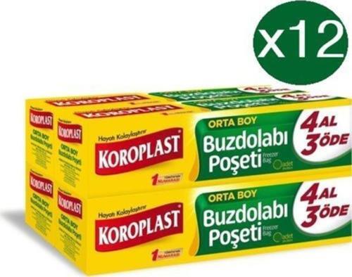 Orta Buzdolabı Poşeti 4 Al 3 Öde 80'Li X 12 Paket