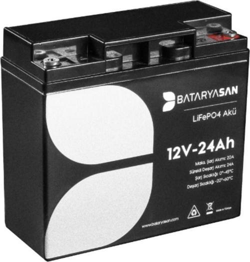 12V 24Ah Lifepo4 Akü (Lityum Akü)