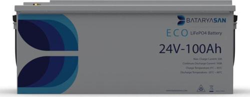 24V 100Ah Eco Lifepo4 Akü (Lityum Akü)