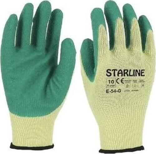 Camcı Eldiveni Lateks Starline E-54 G Yeşil Beden 9