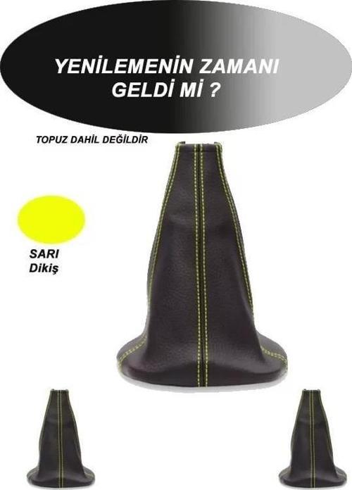 Cıtroen Cs Sw Uyumlu Araç,araba,oto Vites Körüğü Sarı Dikiş