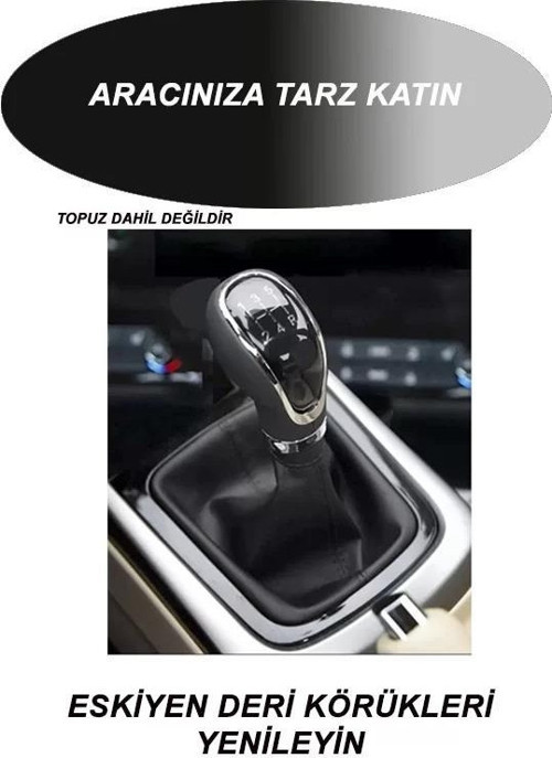 Toyota Verso Uyumlu Araba,oto,araç Vites Körüğü Siyah Dikiş