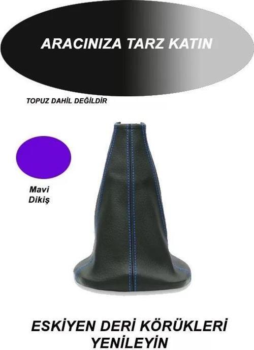 Seat Oxeo Uyumlu Araç,araba,oto Vites Körüğü Mavi Dikiş