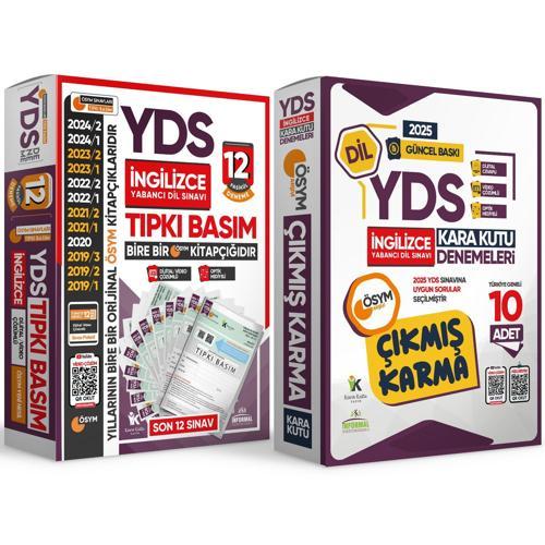 2025 YDS İNGİLİZCE ÖSYM Çıkmış Soru 12li Tıpkı Basım ve Çıkmış Karma 10lu Deneme 2li Set TG Çözümlü