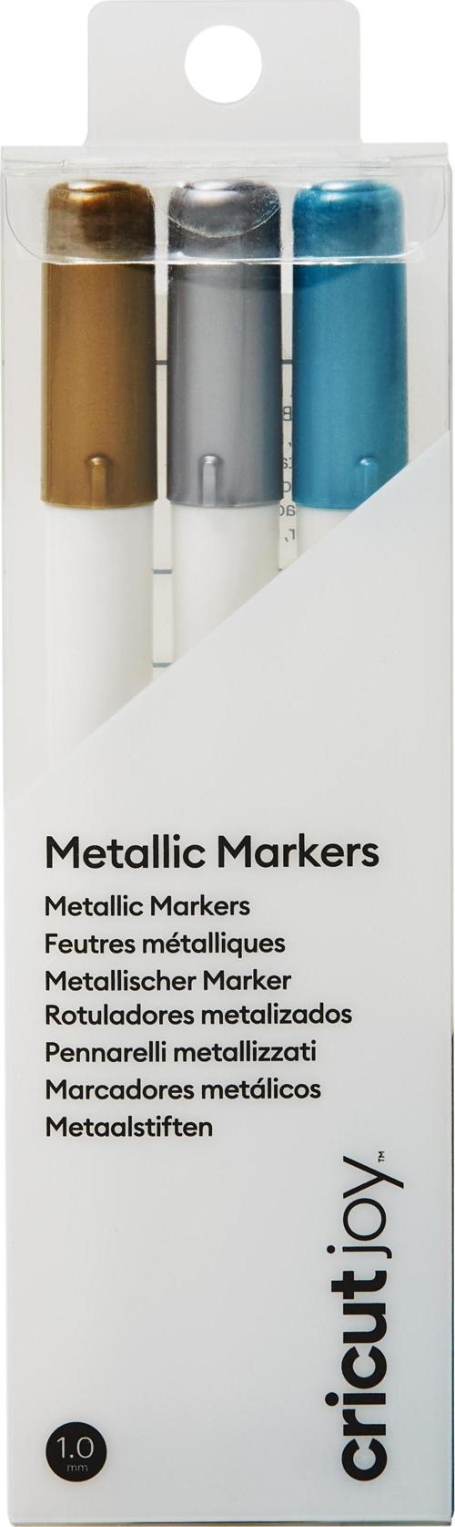 2008071 JOY ORTA UÇLU MARKER 3LÜ PAKET ALTIN GÜMÜŞ MAVİ