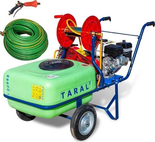 TP100 Piton Benzinli Pulverizatör 100 L Tetikli Tabanca Hortum 50 m