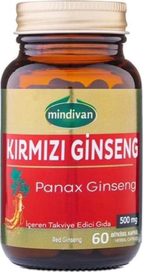 Kırmızı Ginseng Ekstraktı 500 Mg 60 Kapsül