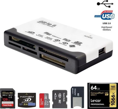 Cazipshop Canon Nikon Uyumlu USB Kart Okuyucu CF SD