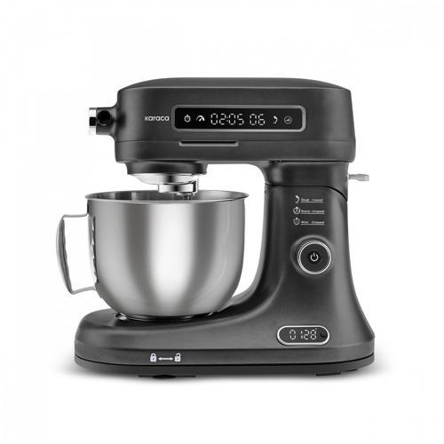 Pro Artisan Tartılı Dijital Ekran Zaman Ayarlı Döküm Hamur Yoğurma Makinesi Matte Black 1600W 5L