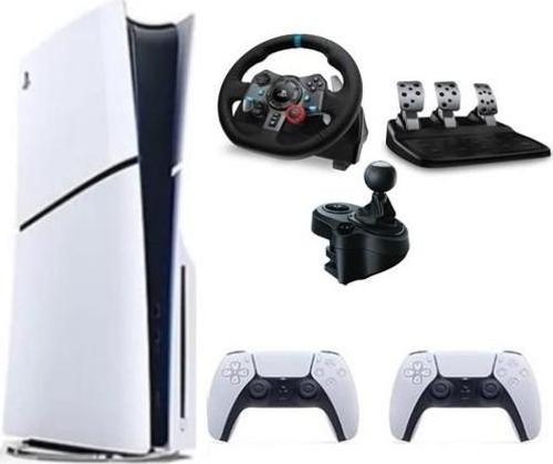 Playstation 5 Slim Cd'li Edition + 2. Dualsense + G29 Driving Force Yarış Direksiyonu + Shifter