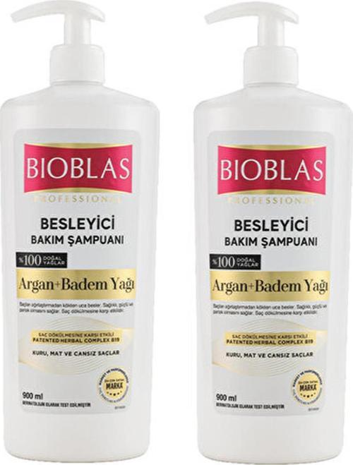 Besleyici Bakım Şampuanı Argan Ve Badem Yağı 900 ml 2 ADET